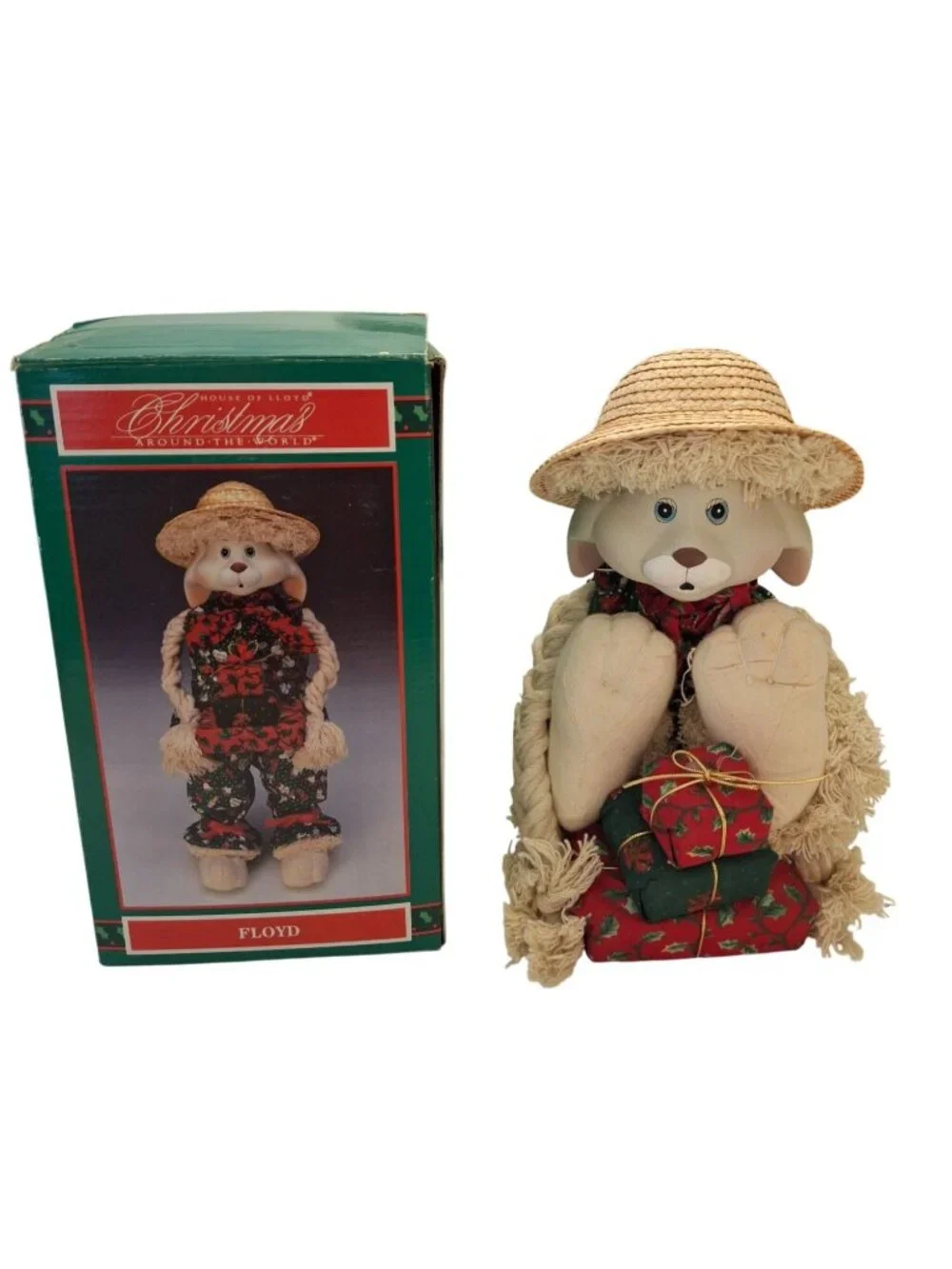 VTG House of Lloyd Christmas Around the World Floyd Bunny Rabbit Doll w Box 1994